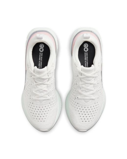 Nike White (Wmns) React Infinity Run Flyknit 2 'Platinum Tint'