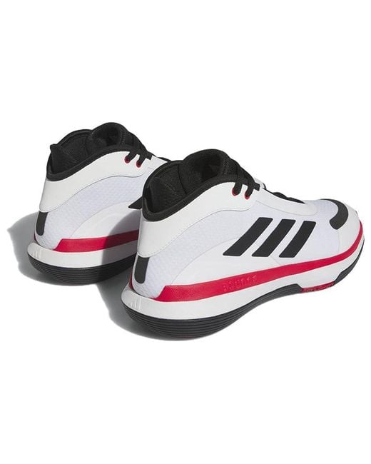 Adidas White Bounce Legends Shoes for men