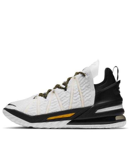 Nike White Lebron 18 'Home' for men