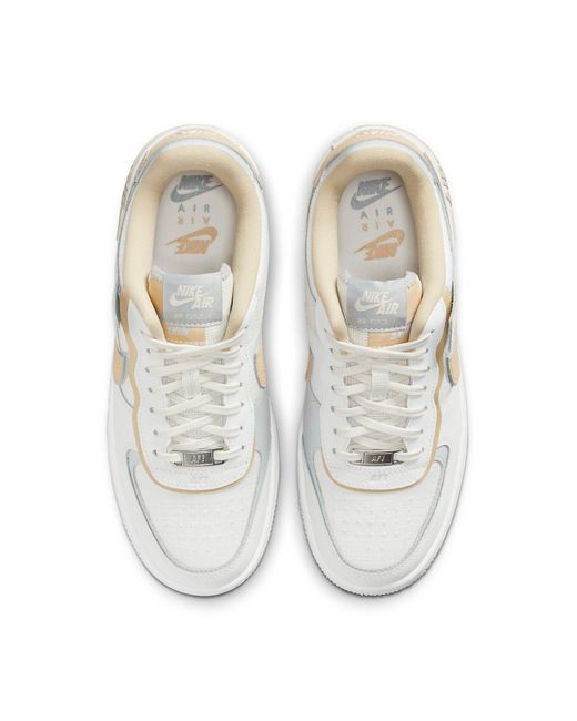 Nike White (Wmns) Air Force 1 Low Shadow 'Tan'