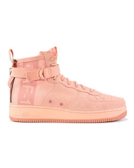 Nike Pink Sf Air Force 1 Mid 'Coral Stardust' for men