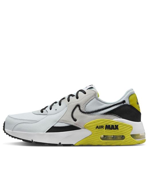 Nike White Air Max Excee Shoes Bright Cactus Pure Platinum' for men