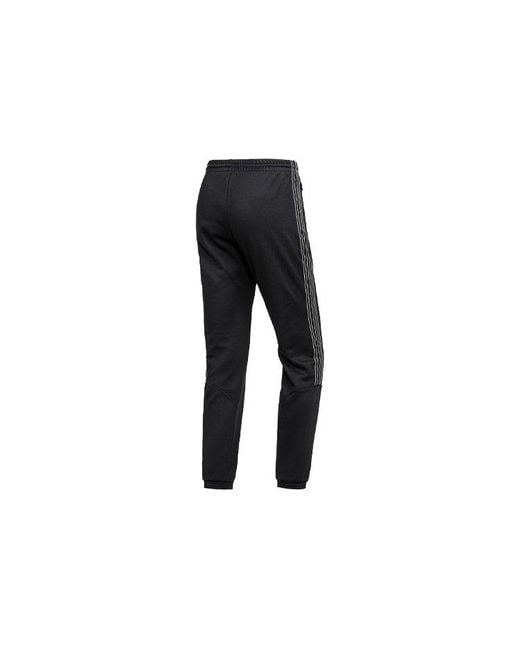 Adidas Black Originals Sprt Poly Tp Stripe Sports Long Pant for men