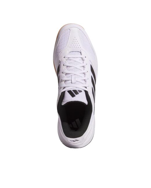 Adidas White Ligra 8 Indoor Shoes for men