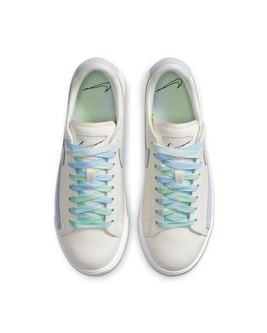 Nike Blue (Wmns) Blazer Low Lx 'Sail Celestine'