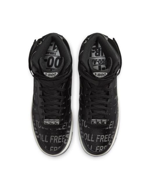 Nike Black Air Force 1 High '07 Premium 'Toll Free Pack for men