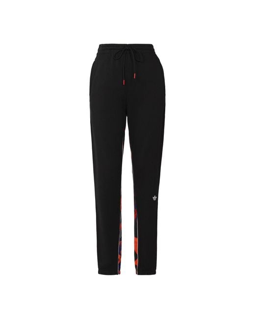 Adidas Black Originals Cny Pant New Year Stitching Printed Pants for men