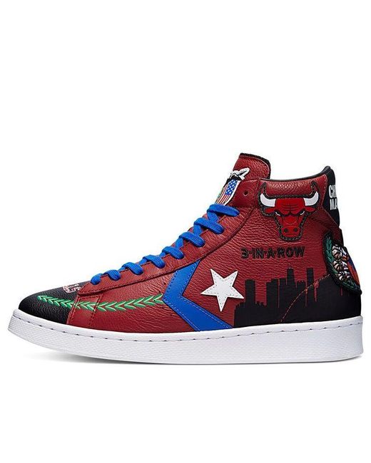 Converse Chinatown Market X Pro Leather High in Red for Men | Lyst