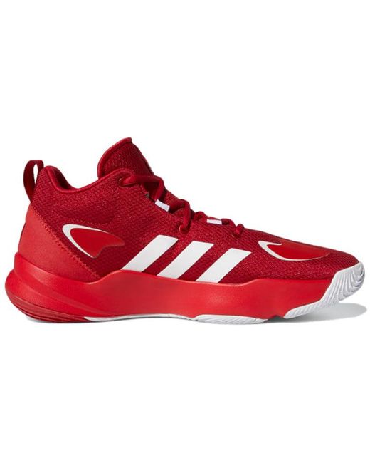 Adidas Red Pro N3Xt 2021 Basketball Shoes 'Scarlet' for men