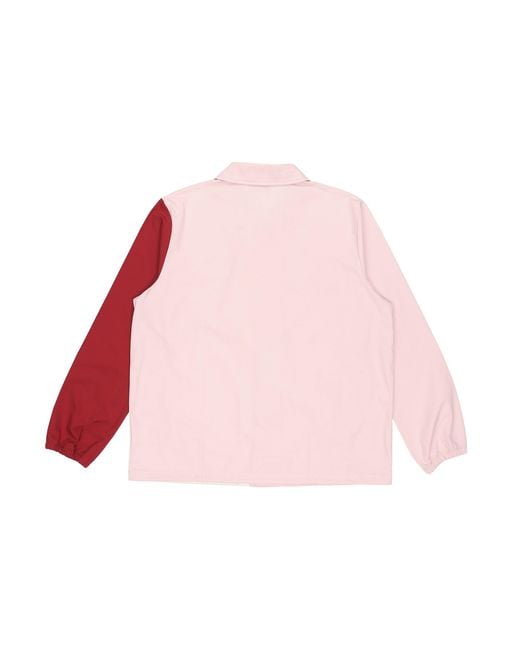 PUMA Pink Embroidered Small Label Contrasting Colors Sports Woven Logo Jacket for men