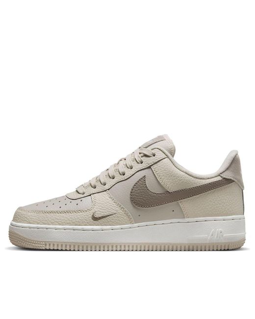 Nike White (Wmns) Air Force 1 Low 'Moon Fossil'