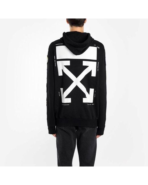 Off-White c/o Virgil Abloh Black Medal Back Arrows Sketch Cotton Zipper Normal Fit for men