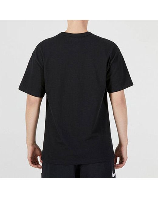Nike Black As Nsw Prem Ss Tee Athleisure Casual Sports Logo Printing Short Sleeve T-Shirt for men