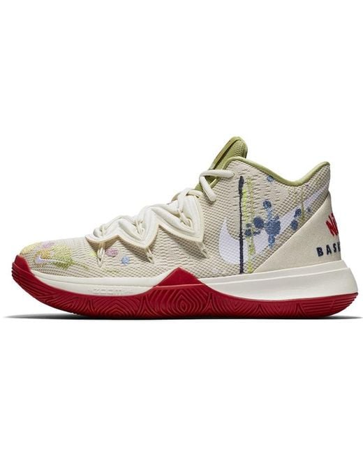 Nike White Bandulu X Kyrie 5 Ep 'Embroidered Splatters' for men