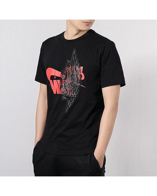 Nike Black Futura Wings Logo Short Sleeve for men