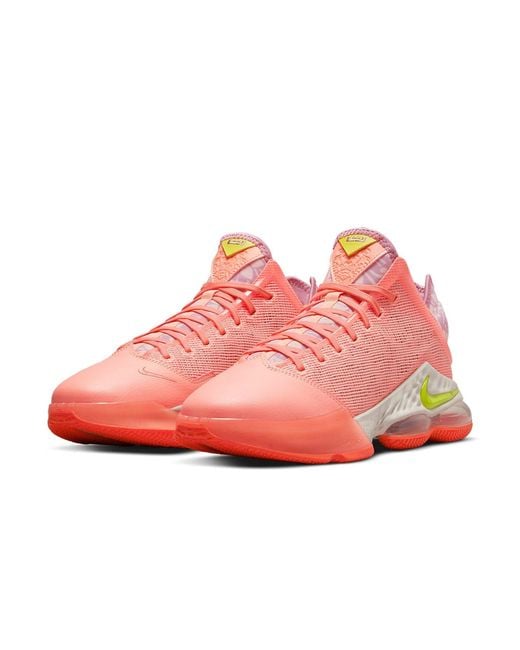 Nike Pink Lebron 19 Low for men