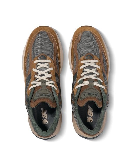 New Balance Brown 990 V6 X 'Carhartt Wip Khaki' for men