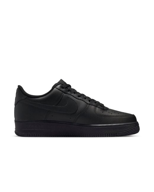 Nike Black Air Force 1 Low '07 'Triple' for men