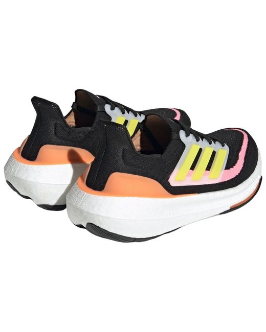 Adidas Blue Womens Ultraboost Ultra Boost Light Running Sneakers Shoes - Black, Yellow, Black, Yellow, 8 Uk