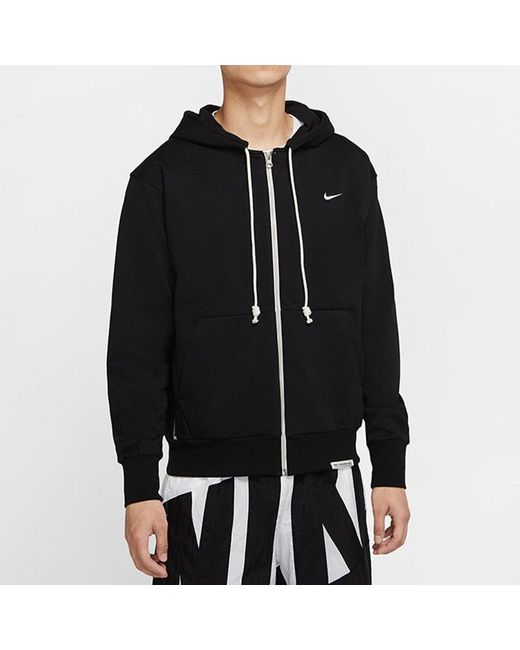 Nike Black As Nk Df Std Issue Fz Hoodie for men