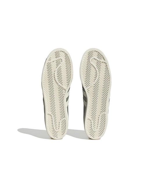 Adidas Gray Originals Superstar Shoes Cream' for men