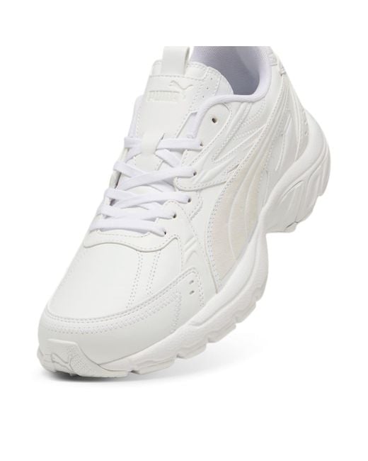 PUMA White Milenio Tech Leather Feather' for men