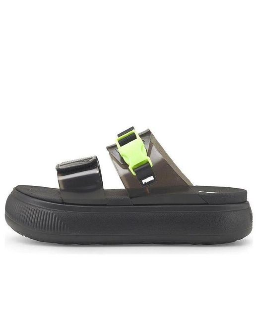 PUMA Black (Wmns) Suede Mayu Pop Sandal Fizzy Light'