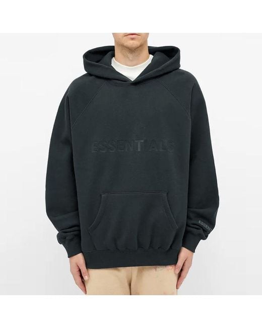Fear Of God Blue Fw20 Ssence Logo Hoodie 'Dark' for men