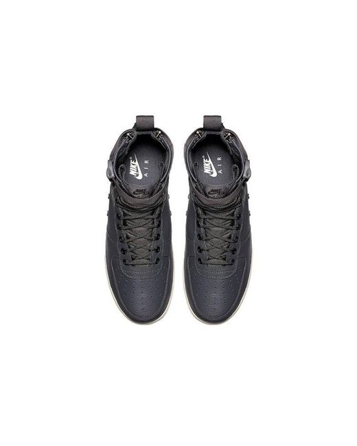 Nike Blue Sf Air Force 1 Mid 'Dark' for men
