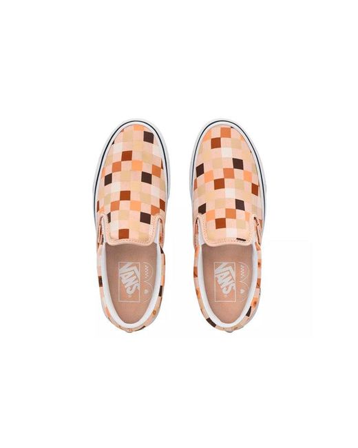 Vans White Slip-On 'Breast Cancer Awareness' for men