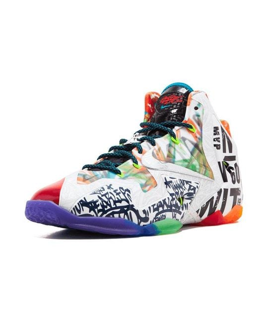 Nike White Lebron 11 Premium 'What The Lebron' for men