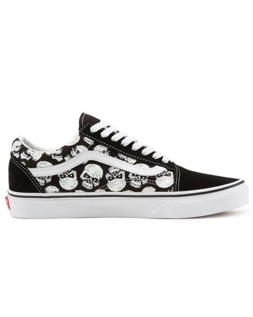 Vans Black Old Skool 'Tm Glow Skull' for men
