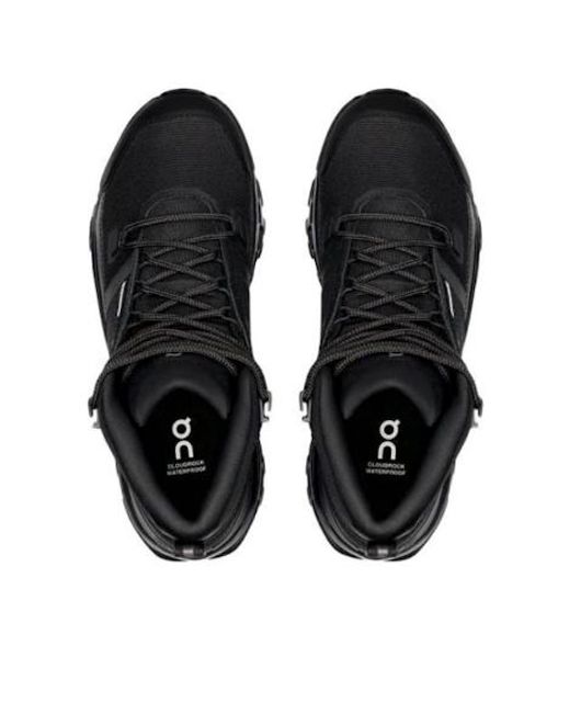 On Shoes Black Cloudrock Mid Wp 'All' for men