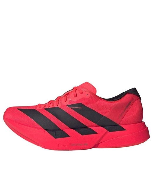 Adidas Red Adizero Adios Pro 4 'Lucid Core' for men