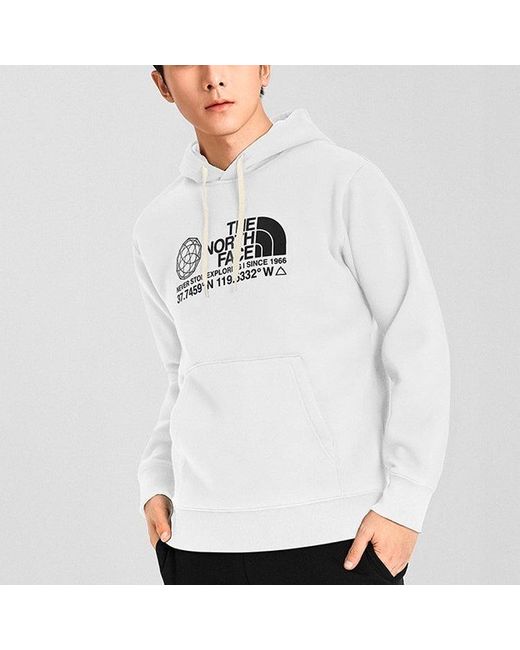 The North Face White Coordinates Pullover Hoodie for men