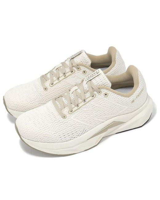 New Balance White (Wmns) Fuelcell Propel V5 'Linen Metallic Stoneware'