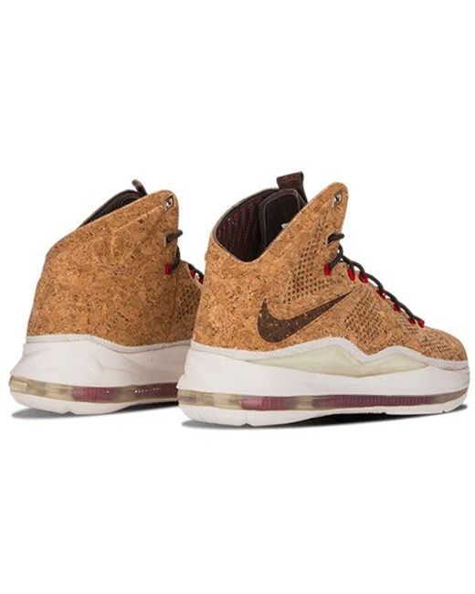 Nike Brown Lebron 10 Ext Qs 'Cork' for men