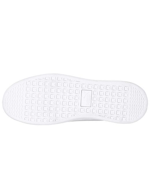 PUMA White (Wmns) Vikky V2 Ribbon Core 'Simplified Comfort Low-Top Casual'