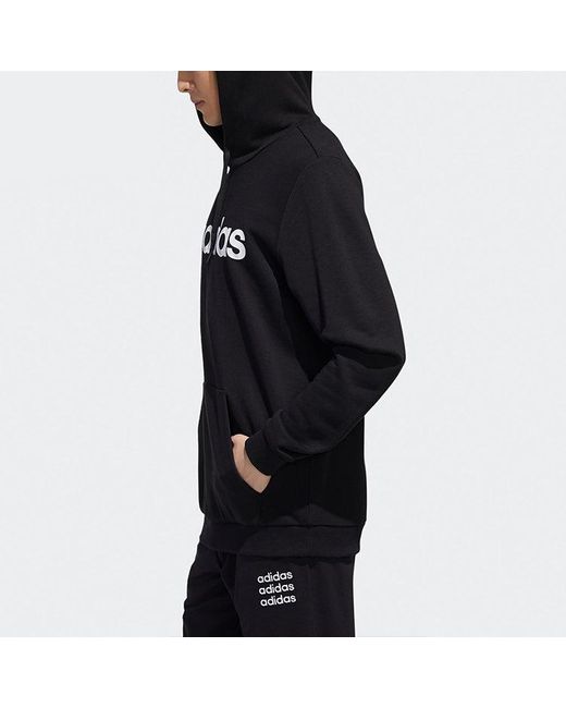 Adidas Black Neo Esntl Logo Hd Sports for men