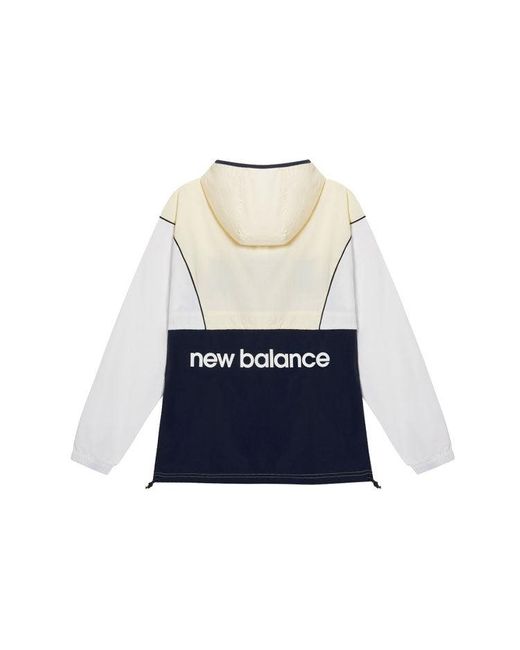 New Balance Natural Embroidery Logo Color Contrast Hooded Jacket Coat