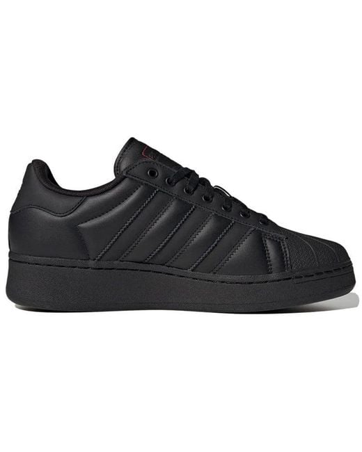 Adidas Black X Atmos Superstar Xlg Metallic' for men