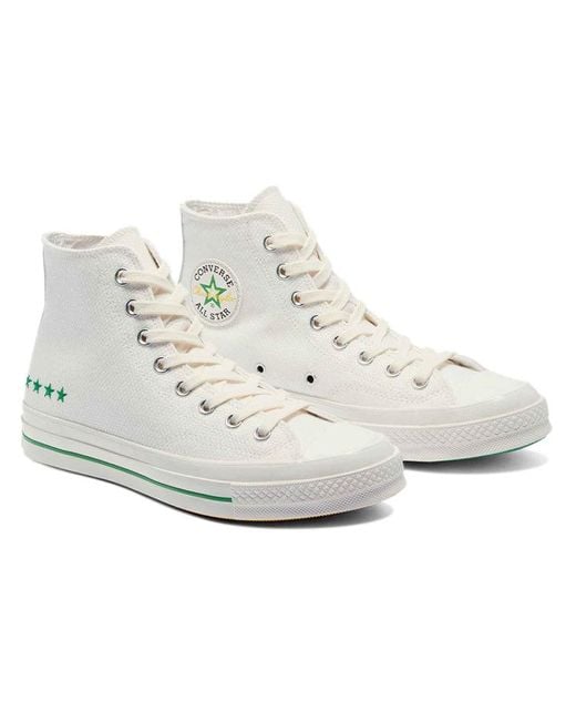 Converse White Chuck 70 High Stars'