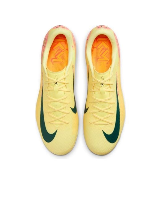 Nike Yellow X Kylian Mbappe Mercurial Vapor 16 Academy Ag 'Light Laser' for men
