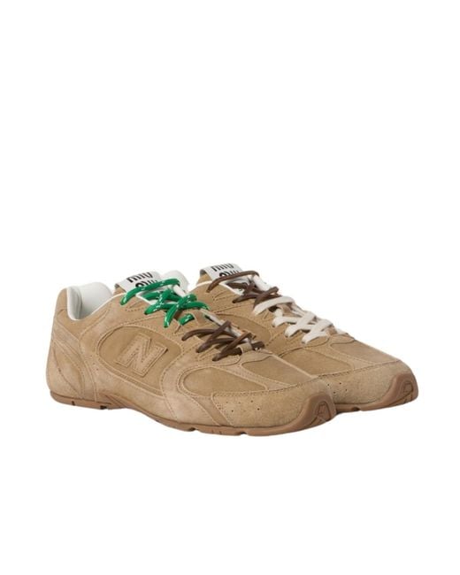 New Balance Brown (Wmns) 530 X Miu Miu Suede Mesh 'Ecru'