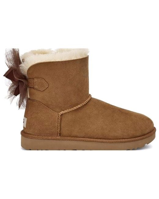 Ugg Brown (Wmns) Mini Bailey Tulle Bow