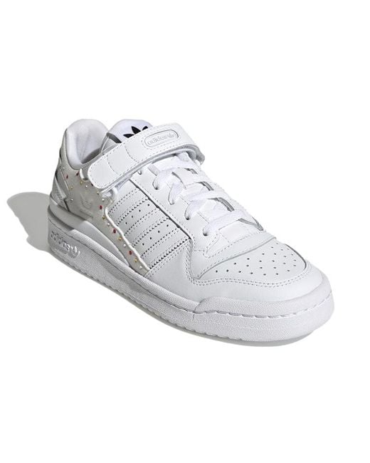 Adidas White (Wmns) Swarovski X Originals Forum Low