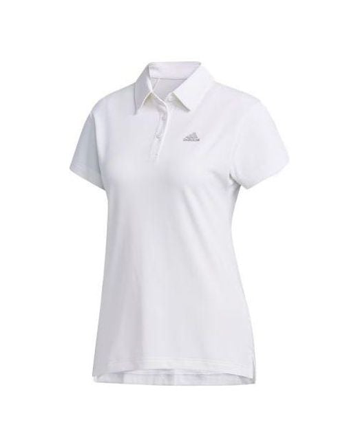 Adidas White (Wmns) Tennis Sports Polo Shirt
