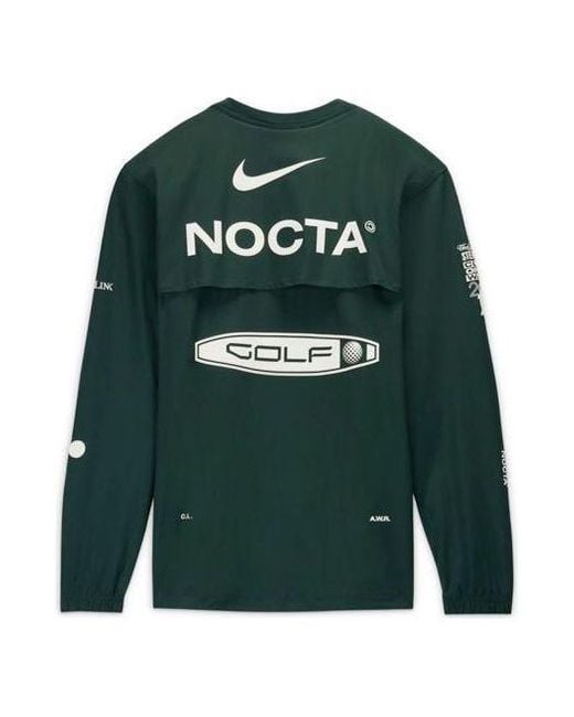 Nike Green X Nocta Long Sleeve Woven Pullover for men
