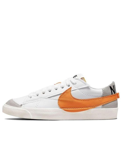 Beschikbaar Ansichtkaart Heer Nike Blazer Low Jumbo Low-top Sneakers White/orange for Men | Lyst