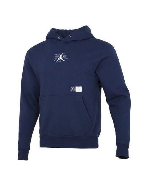 Nike Blue Cny New Year's Edition Embroidered Logo Sports Pullover for men